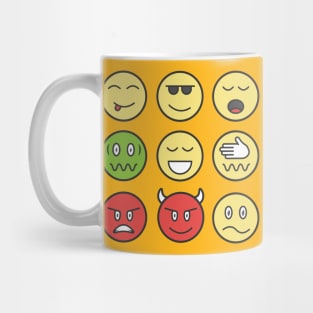 Set of Emoticons Mug